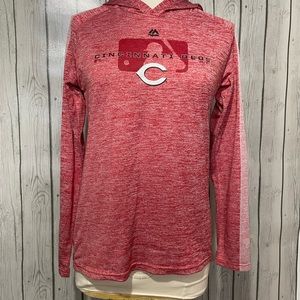 Ladies Cincinnati Reds Hooded Top